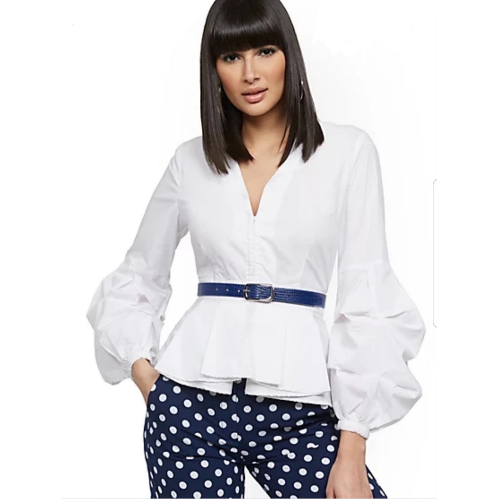 New York & Co. | NWT Puff Long Sleeve Blouse